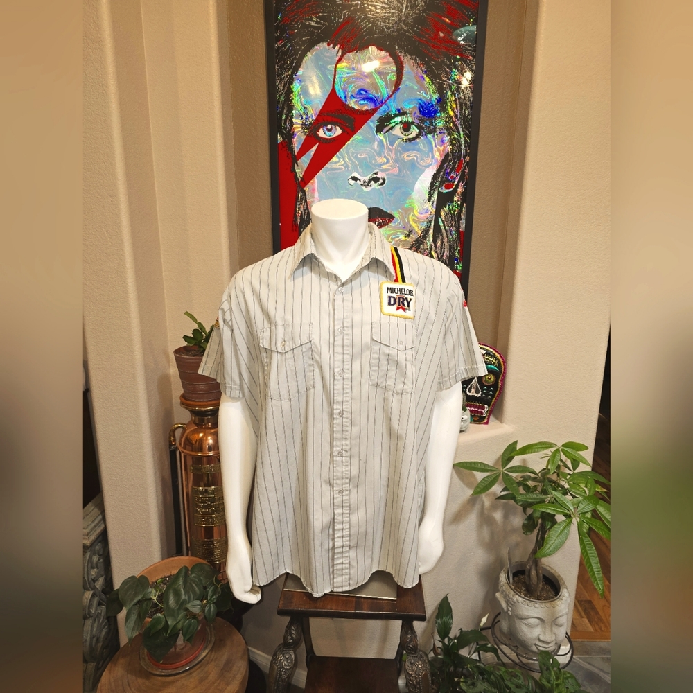 Vintage 90s Budweiser Delivery driver shirt